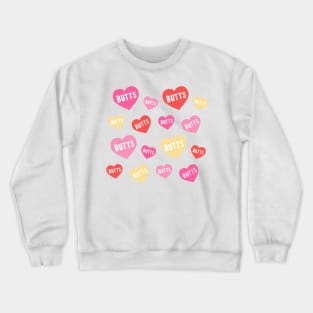 Valentines Day Butt Hearts Crewneck Sweatshirt